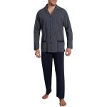 Marineblaue Götzburg Herrenschlafanzüge & Herrenpyjamas aus Baumwolle Größe 3 XL 