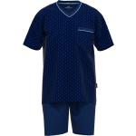 Marineblaue Götzburg Herrenschlafanzüge & Herrenpyjamas aus Baumwolle Größe 7 XL 