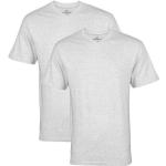 Graue Unifarbene Elegante Götzburg V-Ausschnitt T-Shirts aus Jersey für Herren Größe 3 XL 2-teilig 