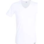 Weiße Kurzärmelige Götzburg V-Ausschnitt Kurzarm-Unterhemden aus Baumwollmischung für Herren Größe XXL 1-teilig 