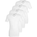 Weiße Unifarbene Götzburg T-Shirts aus Baumwolle für Herren 4-teilig 