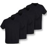 Schwarze Halblangärmelige Götzburg V-Ausschnitt T-Shirts für Herren Größe 3 XL 4-teilig 