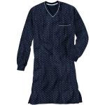 GÖTZBURG Nachthemd »Orson« (1-tlg) Herren Schlafshirt Sleepshirt aus reiner Baumwolle, blau
