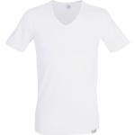 Weiße Kurzärmelige Götzburg V-Ausschnitt Kurzarm-Unterhemden für Herren 