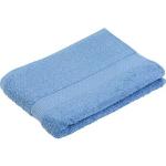 Reduzierte Blaue Unifarbene Gözze New York Badehandtücher & Badetücher strukturiert aus Baumwolle trocknergeeignet 100x150 