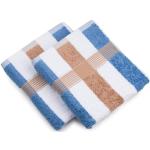 Reduzierte Blaue Moderne Gözze New York Handtücher Sets aus Baumwolle maschinenwaschbar 50x100 2-teilig 