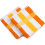 Reduzierte Orange Moderne Gözze New York Handtücher Sets aus Baumwolle maschinenwaschbar 50x100 2-teilig 