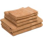 Sandfarbene Gözze Handtücher Sets aus Baumwolle 30x50 6-teilig 