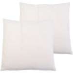 Weiße Gözze Quadratische Kissenbezüge & Kissenhüllen aus Kunstfaser 50x50 2-teilig 