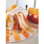 Gözze NEW YORK Streifen Handtuch, Farbe: orange-weiß-gelb