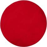 Reduzierte Rote Gözze Rio Runde Runde Hochflorteppiche 110 cm aus Polyester maschinenwaschbar 
