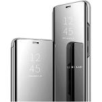 Reduzierte Silberne Samsung Galaxy S22 Ultra Hüllen Art: Flip Cases durchsichtig mit Spiegel 