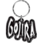Gojira Schlüsselanhänger - Logo - schwarz/silberfarben - Lizenziertes Merchandise