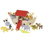 Bunte Goki Arche Noah Spielzeugfiguren aus Holz 