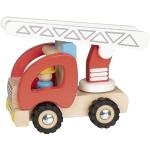 Buntes Goki Feuerwehr Babyspielzeug aus Holz 