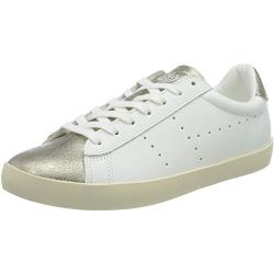 Gola Damen Nova Metallic Sneaker, White/Gold, 40 EU