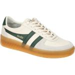 Weiße Gola Grandslam Runde Low Sneaker in Normalweite aus Glattleder mit herausnehmbarem Fußbett für Herren Größe 46 