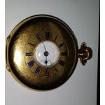 Goldene Vintage Runde Herrentaschenuhren aus Gold 18 Karat 