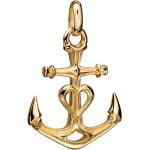 Goldene Maritime Anker-Anhänger aus Gold für Damen 