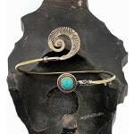 Nickelfreie Silberne Boho Hippie Armbänder aus Silber mit Türkis handgemacht 