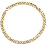 Silberne Gliederarmbänder aus Gold 9 Karat mit Zirkonia für Damen 