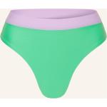 Reduzierte Hellgrüne Goldbergh High Waist Bikinihosen aus Polyamid für Damen Größe S 