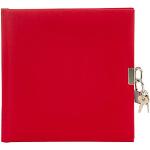 Rote Goldbuch Tagebücher mit Schloss 