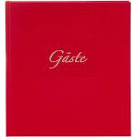 Rote Goldbuch Gästebücher aus Papier 