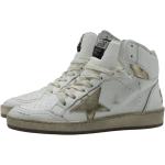 Weiße GOLDEN GOOSE High Top Sneaker & Sneaker Boots mit Schnürsenkel aus Leder für Damen Größe 37 