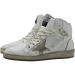 Weiße GOLDEN GOOSE High Top Sneaker & Sneaker Boots mit Schnürsenkel aus Leder für Damen Größe 41 