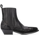 Schwarze GOLDEN GOOSE Ankle Boots & Klassische Stiefeletten aus Leder für Damen Größe 38 