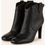 Schwarze GOLDEN GOOSE Pfennigabsatz High Heel Stiefeletten & High Heel Boots aus Leder für Damen Größe 38 