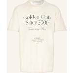 Cremefarbene GOLDEN GOOSE T-Shirts aus Baumwolle für Herren Übergrößen 