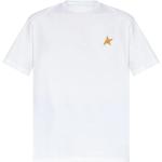 Reduzierte Weiße GOLDEN GOOSE T-Shirts mit Glitzer für Damen Größe L 