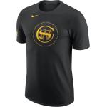 Reduzierte Schwarze Nike Golden State Warriors T-Shirts für Herren Größe S 