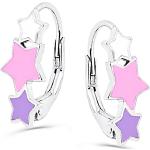 Nickelfreie Silberne Sterne Elegante Ohrhänger handgemacht für Damen zum Jubiläum 