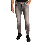 Graue Goldgarn Denim Slim Fit Jeans aus Baumwolle für Herren Weite 32, Länge 34 