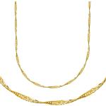 Silberne Goldketten aus Gold 9 Karat mit Zirkonia für Damen zum Muttertag 