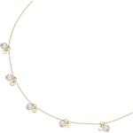Goldene Goldketten Glänzende aus Gold 14 Karat mit Echte Perle für Damen 