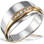 Goldmaid Damen-Ring Bicolor 585 Gelbgold rhodinier