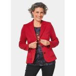 Reduzierte Rote Unifarbene Atelier Goldner Baumwollblazer mit Knopf aus Jersey für Damen Größe L Petite 