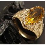 Goldene Vintage Juwelier Harnisch Goldringe aus Gold 14 Karat Größe 50 