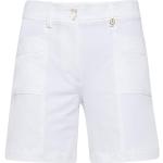 Weiße Golfino Jeans-Bermudas mit Reißverschluss aus Polyamid für Damen 