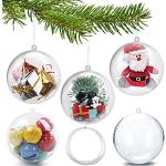 Runde Christbaumkugeln & Weihnachtsbaumkugeln aus Kristall bruchsicher 20-teilig 