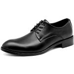 Schwarze Business Vegane Runde Hochzeitsschuhe & Oxford Schuhe aus Leder für Herren Größe 43 