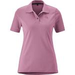 Pinke Kurzärmelige Kurzarm-Poloshirts für Damen Größe L 
