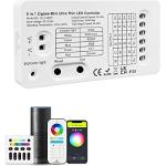 Good Wife ZIGBEE 3.0 Mini RGB CCT Controller Lichtstreifen DC5-12-24V 144W Halterung LED Light Strip Lighting kompatibel mit Alexa Amazon Echo plus APP Controller 2.4G RF (ZBMINI)