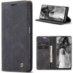 Schwarze Samsung Galaxy S24 Ultra Hüllen Art: Flip Cases mit Bildern aus Leder klappbar 