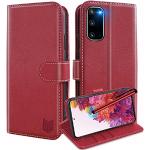 Reduzierte Rote Samsung Galaxy S20 FE Hüllen Art: Flip Cases mit Bildern aus Leder klappbar 