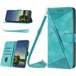 Grüne Samsung Galaxy S24 Ultra Hüllen Art: Flip Cases aus Glattleder mit Band 